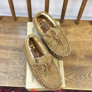 Brand new with box 100% leather slippers